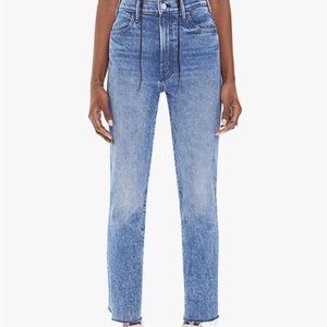 MOTHER Hustler ankle fray, size 25.